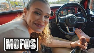 Chloe Rose Sucks Charles Dera's Dick While He's Driving & Rides It As Soon As They Come Home